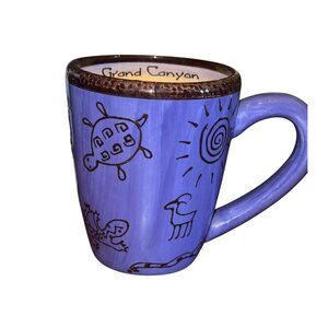 Grand Canyon National Park Ceramic Mug With Southwestern Petroglyph Design